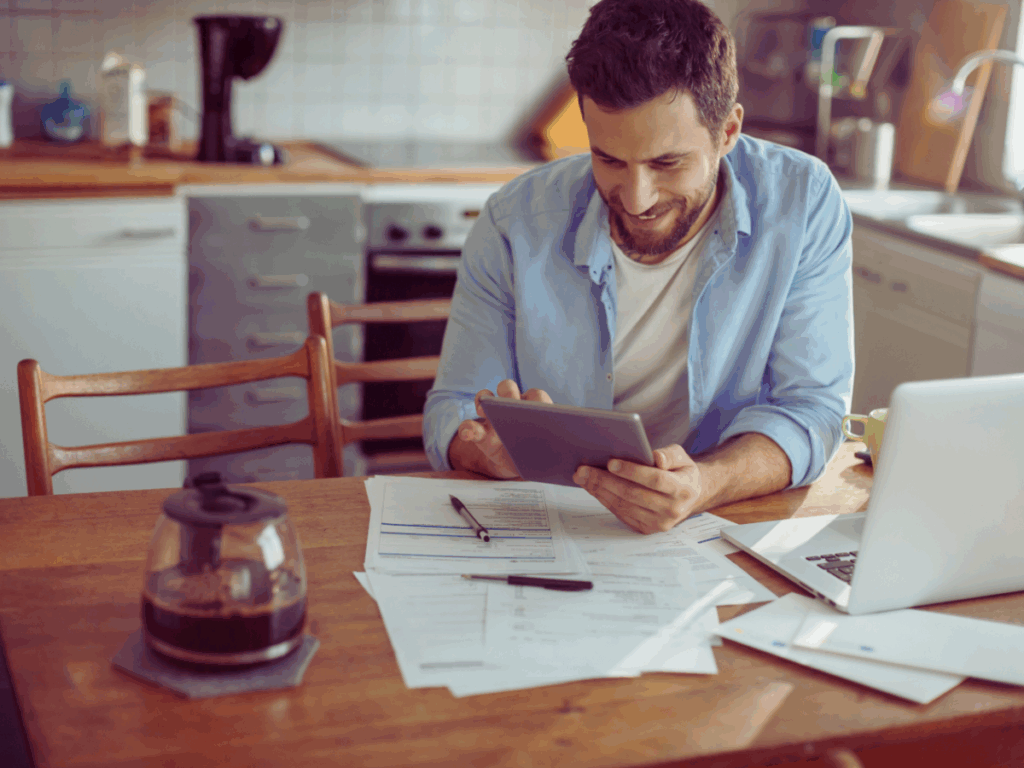 homeowner analyzing whether or not his home generator is tax deductible