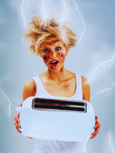 Shock caused by power surge